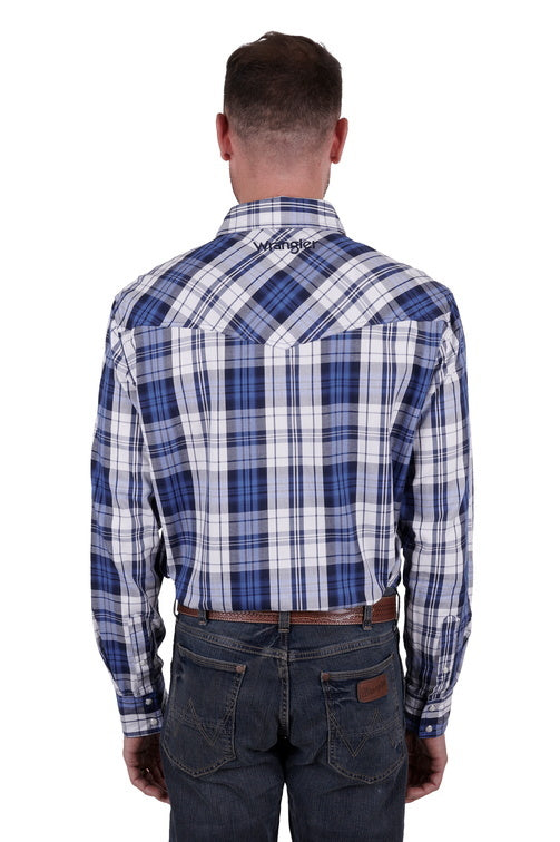 Wrangler Men's Albert Logo L/S Shirt