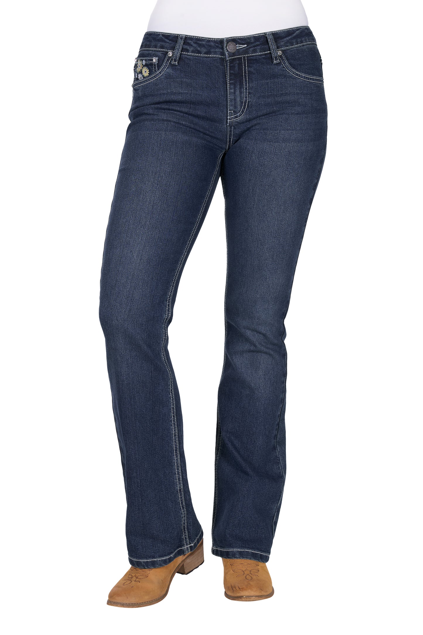 Pure Western Women's Jay Boot Cut Jean 32L