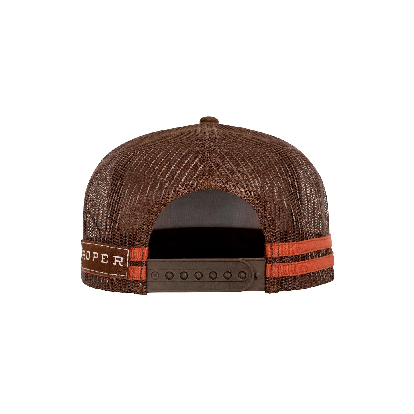 Roper Cap - Trucker Plaid Rust/Brown
