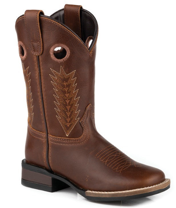 Roper Big Kids James Tan Leather