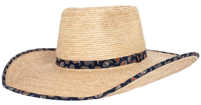 Sunbody Ava Hat – Navy Paisley