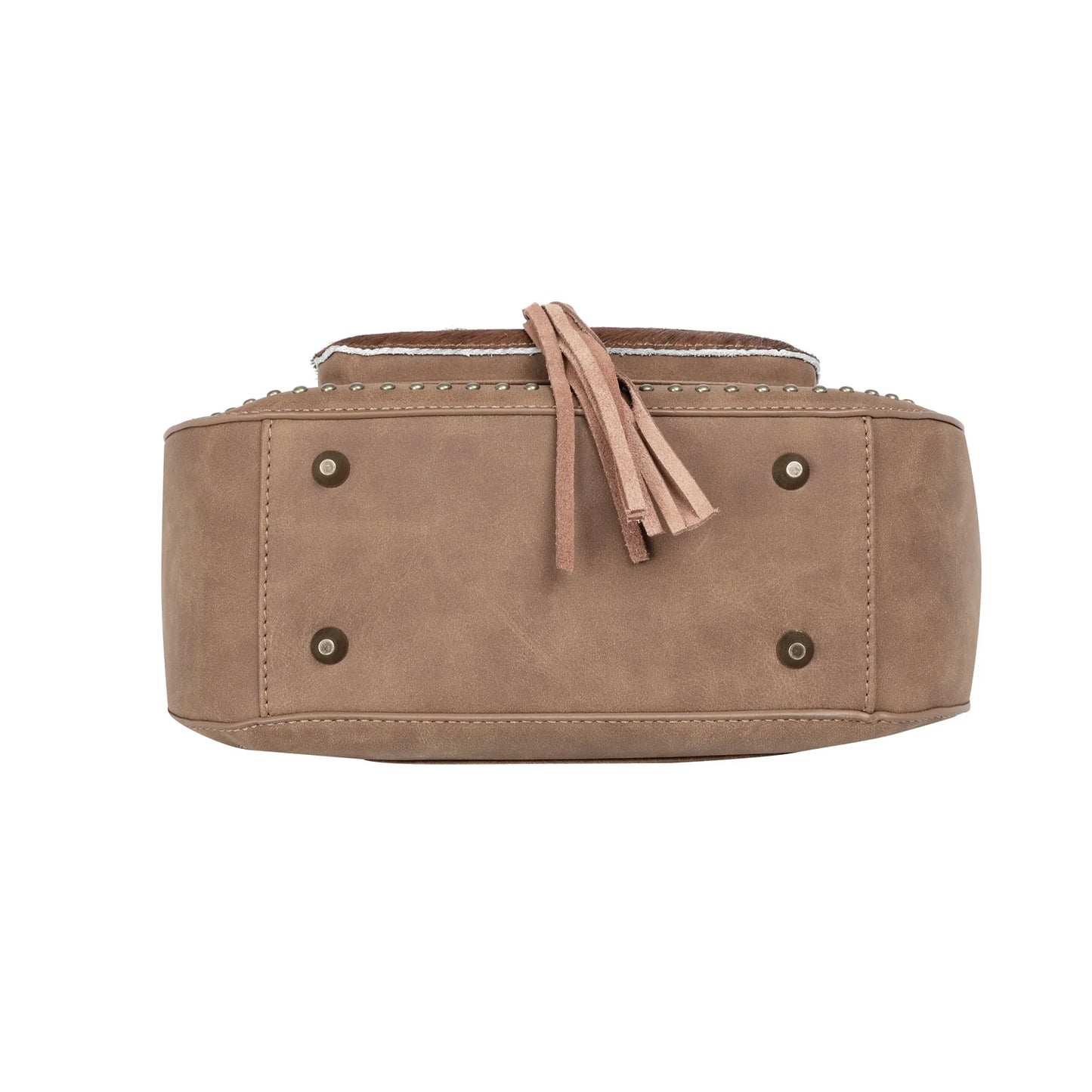 Trinity Ranch Hair-On Leather Collection Hobo - Brown