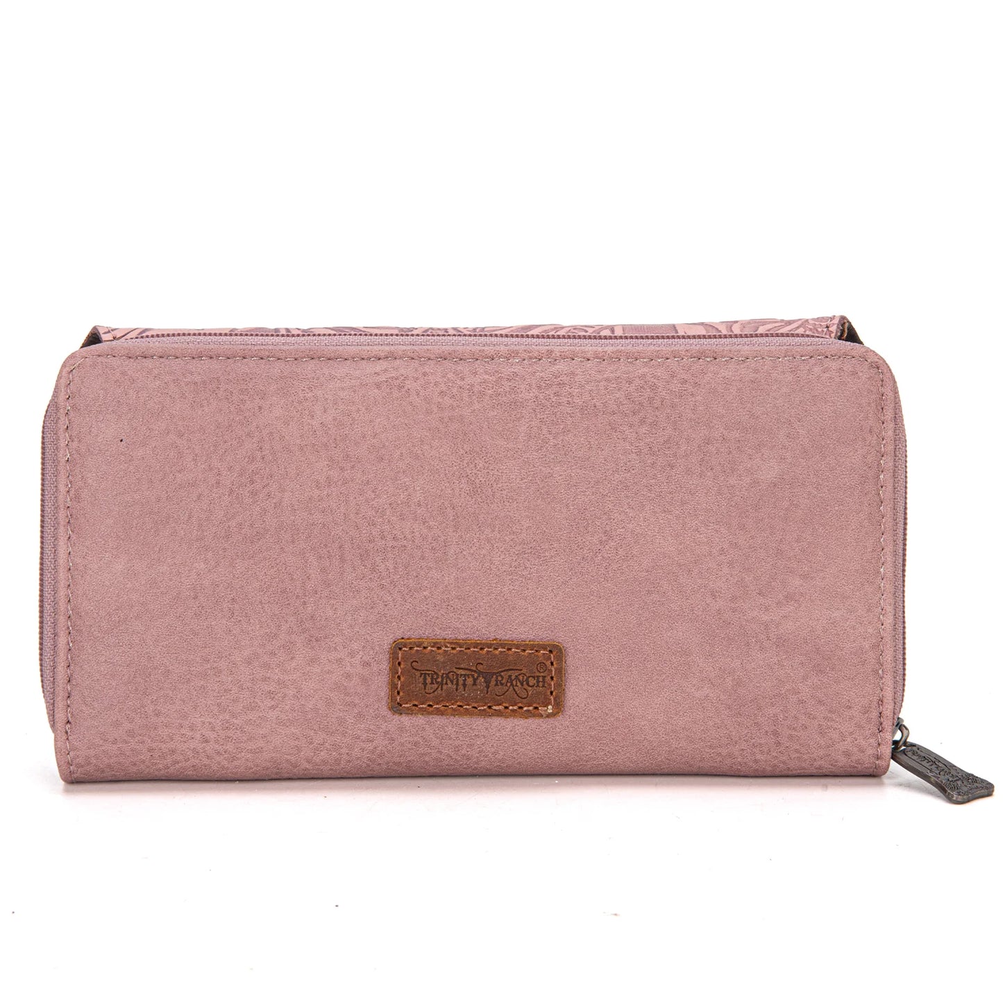 Trinity Ranch Floral Tooled Collection Wallet - Pink