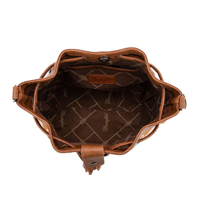 Wrangler Maya Aztec Bucket Bag -Tan