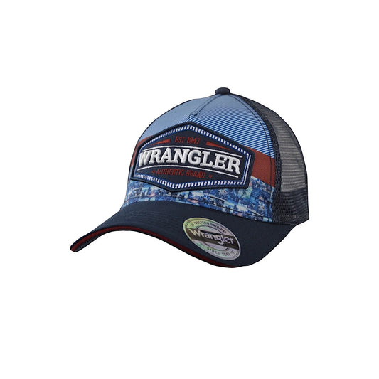 Wrangler Men's Henry Trucker Cap - Royal Blue