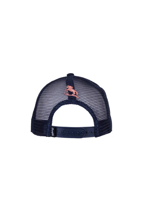 Wranglers Kids Chelsea Trucker Cap Navy/Aqua