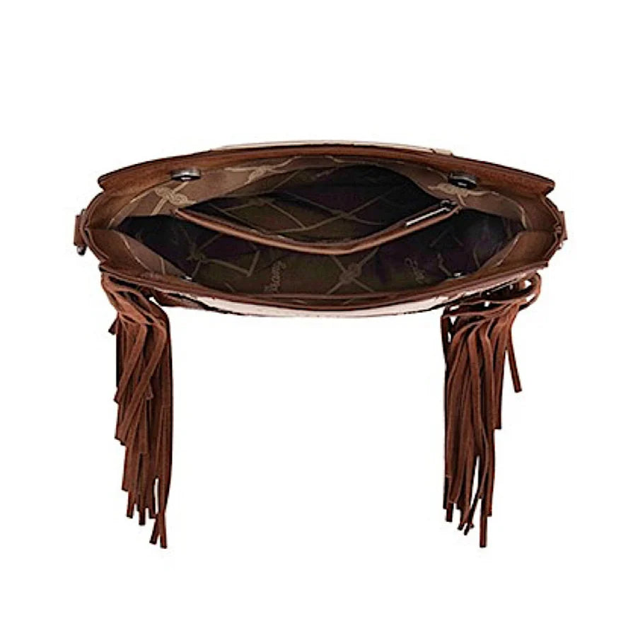 Wrangler Dallas Fringe Bag - Coffee