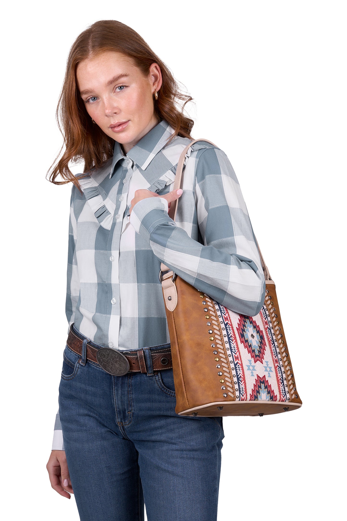 Wrangler Women’s Celina Check Long Sleeve Shirt