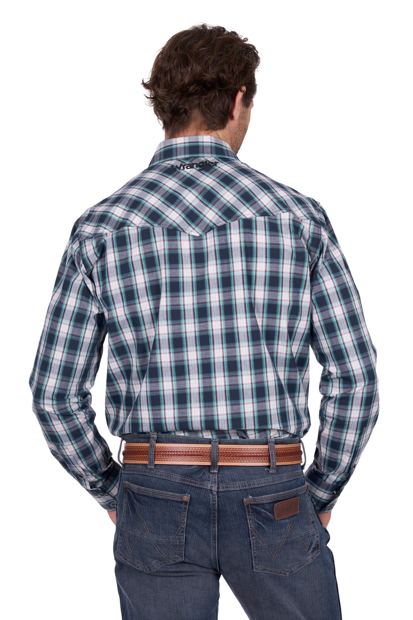Wrangler Men's Dustin Logo L/S Shirt
