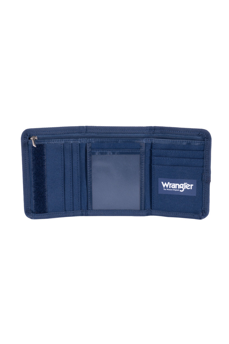 Wrangler Logo Wallet Navy