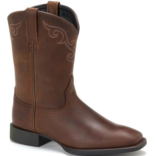 Ariat Ladies HERITAGE ROPER Square Toe Boots – Limestone Clothing