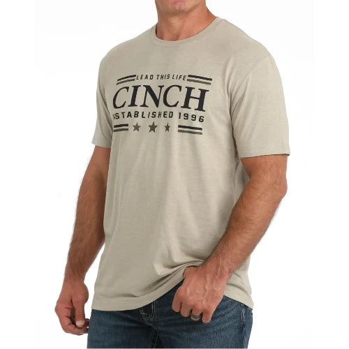 Cinch Men's Khaki Graphic Tee
