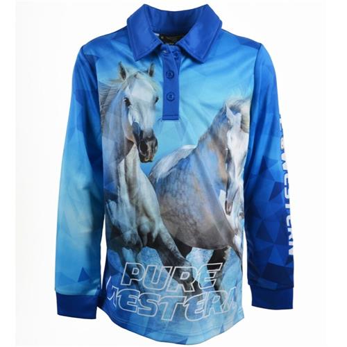 P/Western Girls Rhinestone F/Shirt