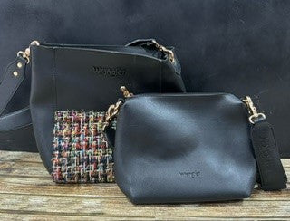 Wrangler Hobo with Mini Crossbody Set - Black