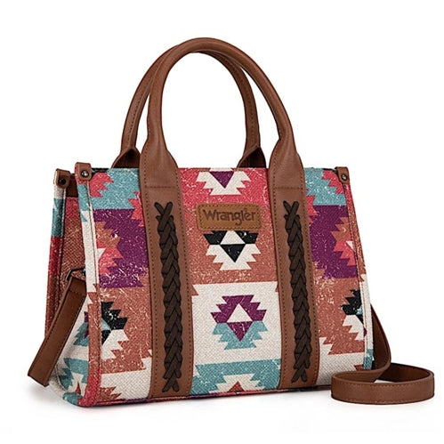 Wrangler Zena Aztec Crossbody Bag - Coffee