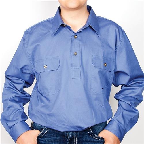 Just Country Boy Lachlan Workshirt BLUE