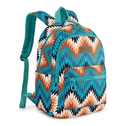 Wrangler Aztec Print Backpack -Turquoise