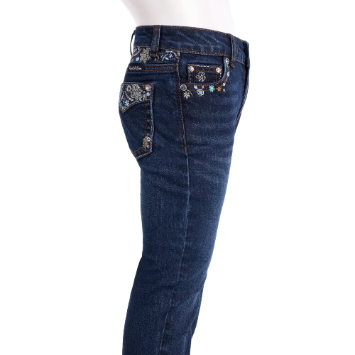 Pure Western Girls Blossom Boot Cut Jeans - Evening Sky