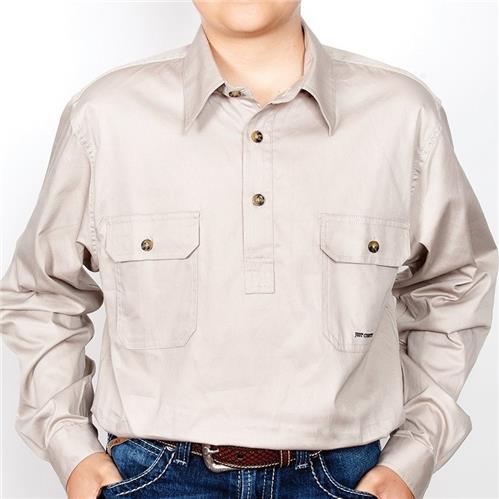 Just Country Boy Lachlan Workshirt STONE