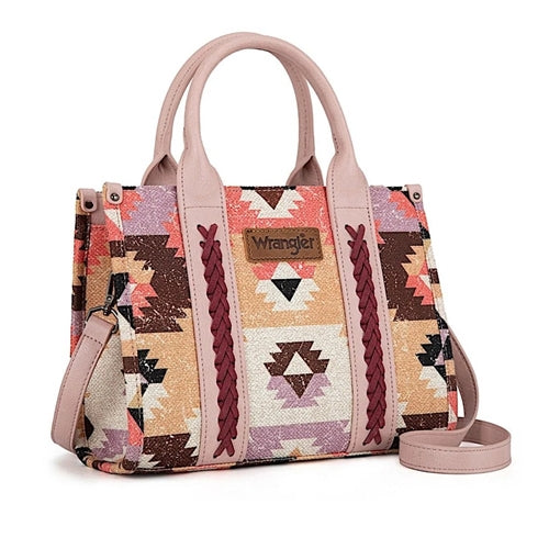 Wrangler Zena Aztec Crossbody Bag - Pink