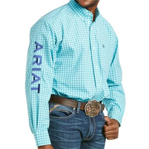 Ariat Men Team Kassidy Shirt Aqua