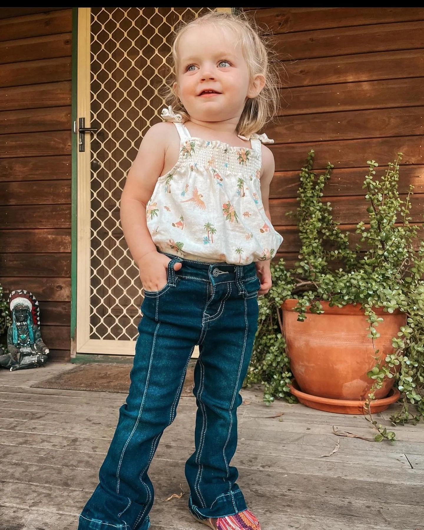 CC Western Girls Jeans - Dark Wash Trouser