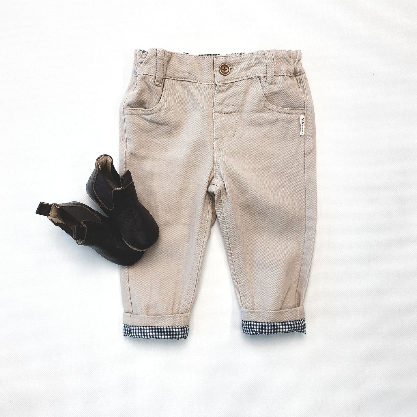 Love Henry Baby Boys Chino Pant - Stone