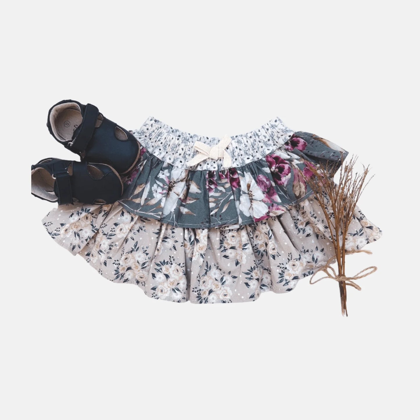 Love Henry Baby Girls Frilly Pilcher Skirt - Prairie Nights