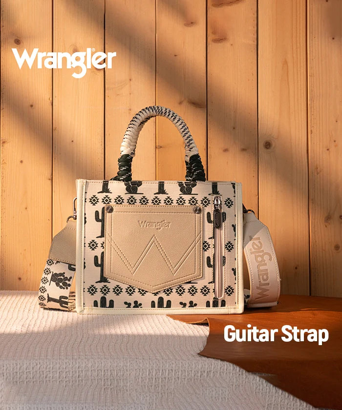 Wrangler Southwestern Rope Handle Bag - Beige