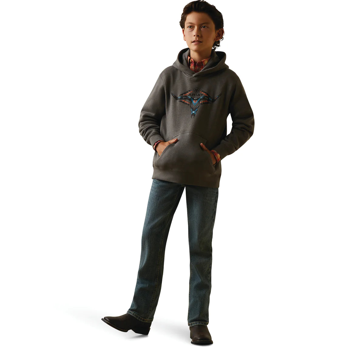 Ariat Youth Horns Southwest Hoodie