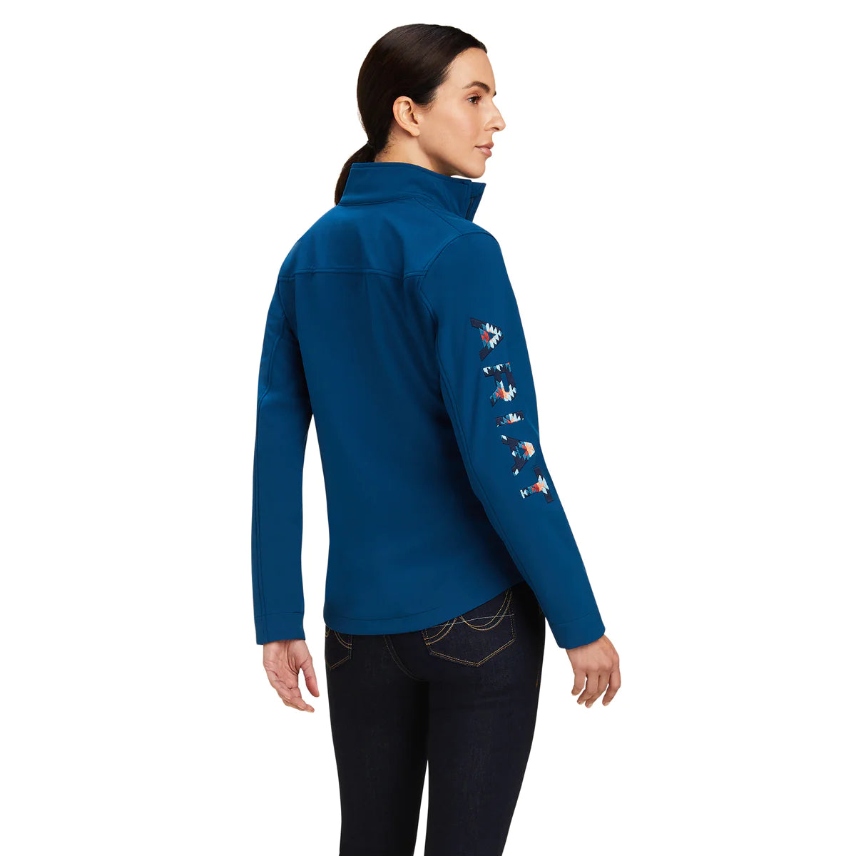Ariat New Team Softshell Jacket - Hydra/Night Sky Blanket