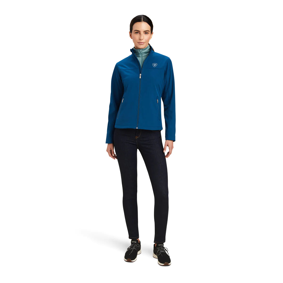 Ariat New Team Softshell Jacket - Hydra/Night Sky Blanket
