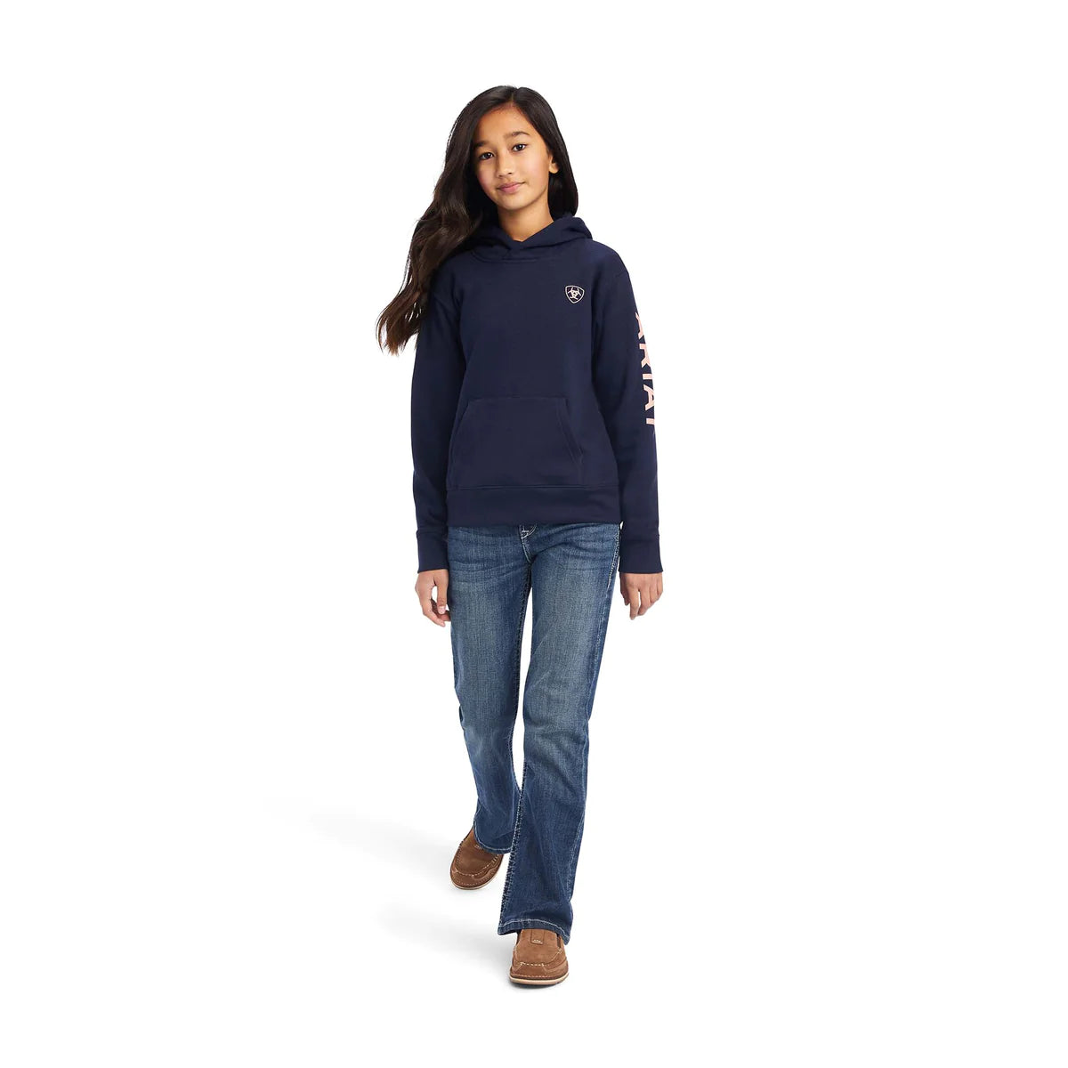 Ariat Girls Real Arm Hoodie - Navy Eclipse