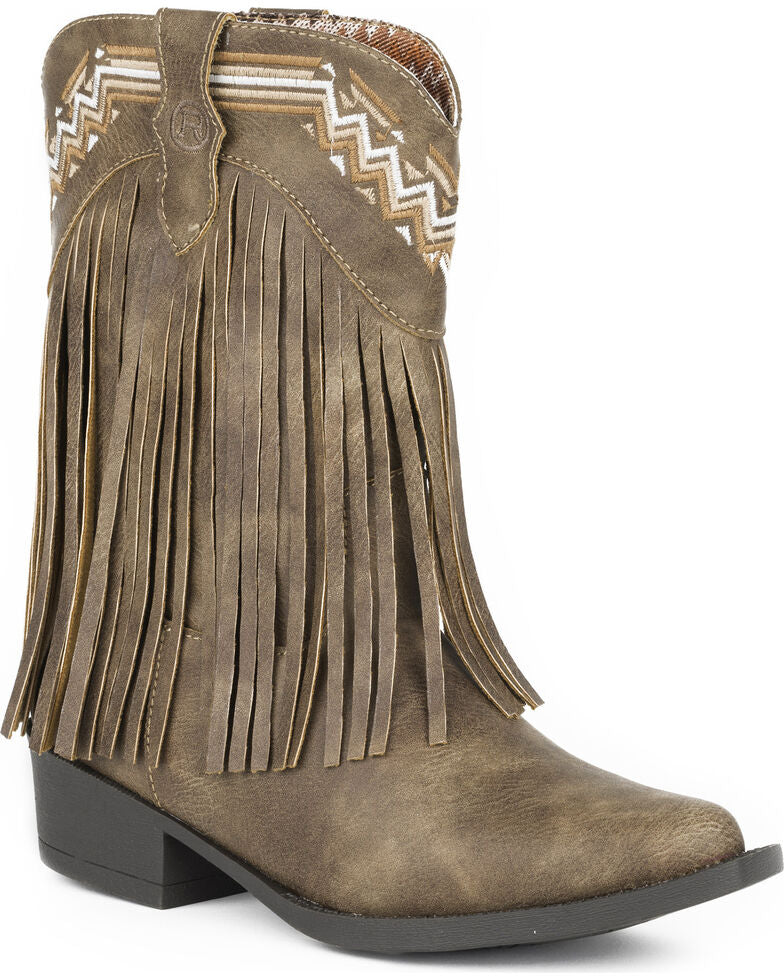 ROPER Kid's Fringes Brown Boot
