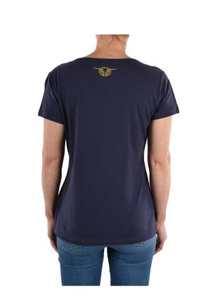 Bullzye womens Code V-Neck Navy