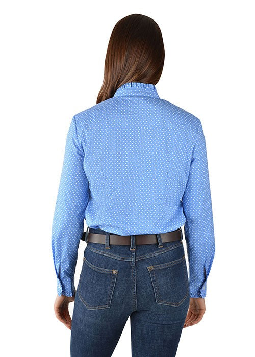 Thomas Cook Womens Liv Ruffle Collar L/S Shirt