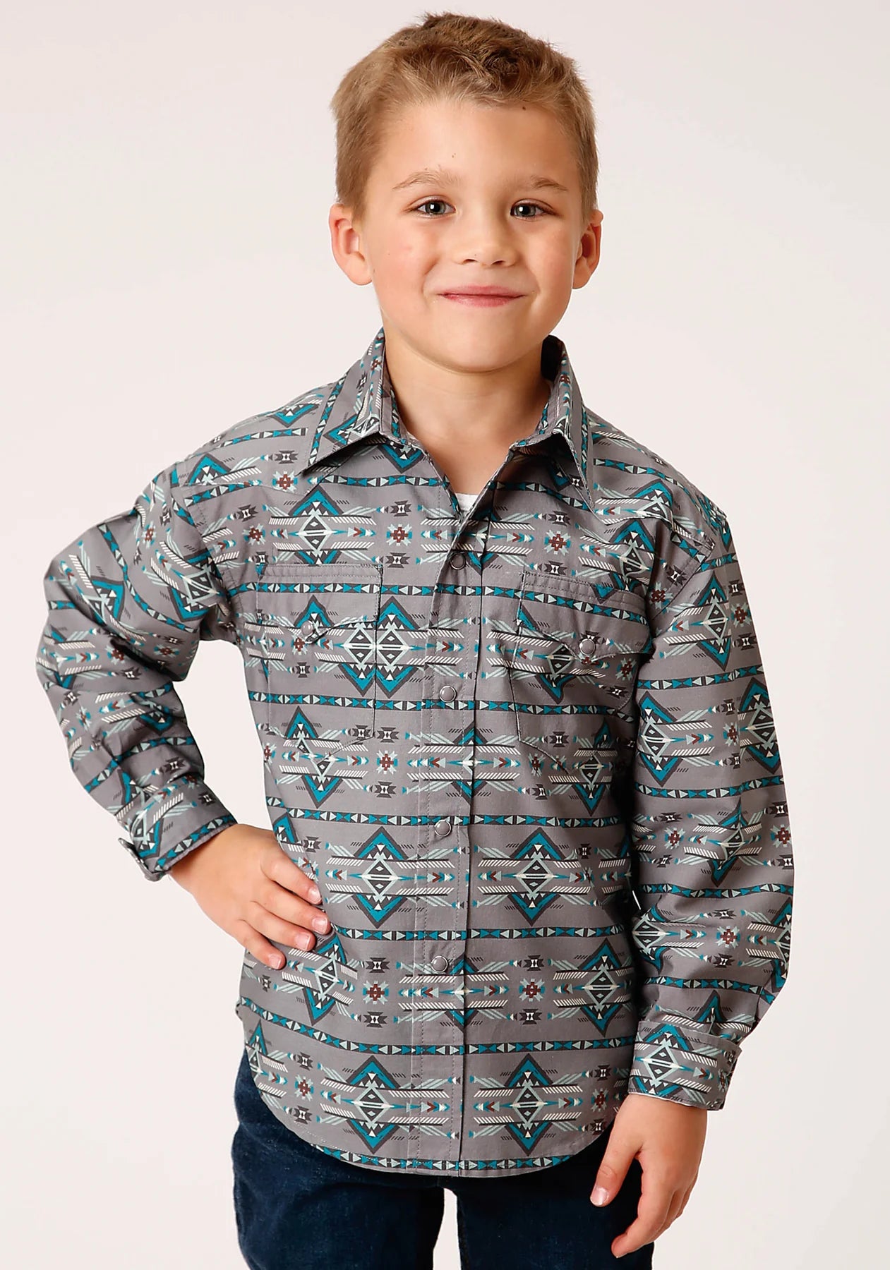 Roper Boys West Made Collection L/S Shirt