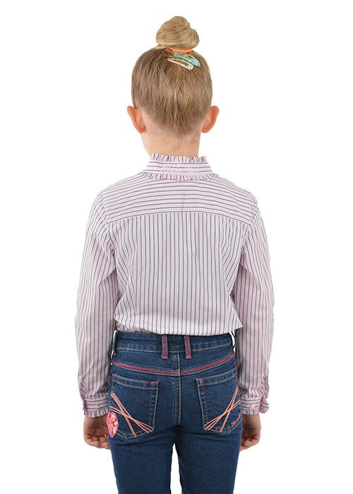 Thomas Cook Girls Collette Frill Stripe L/S Shirt
