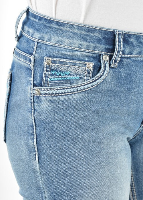 Pure Western Crisscross Relax rider Jean