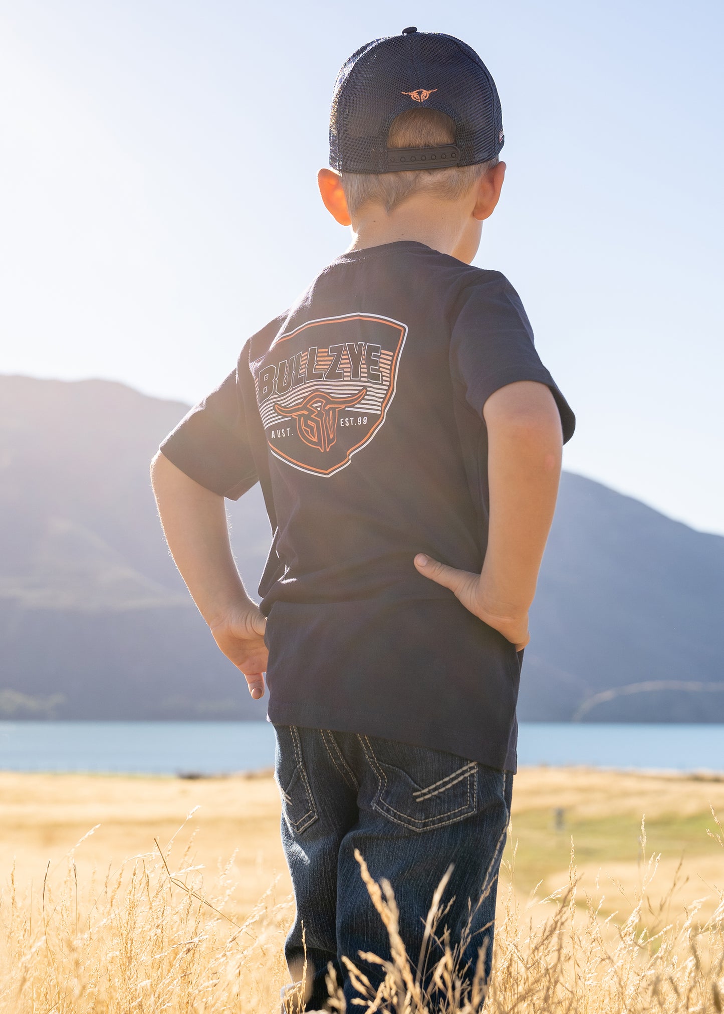 Bullzye Boys Emblem S/S Tee Navy