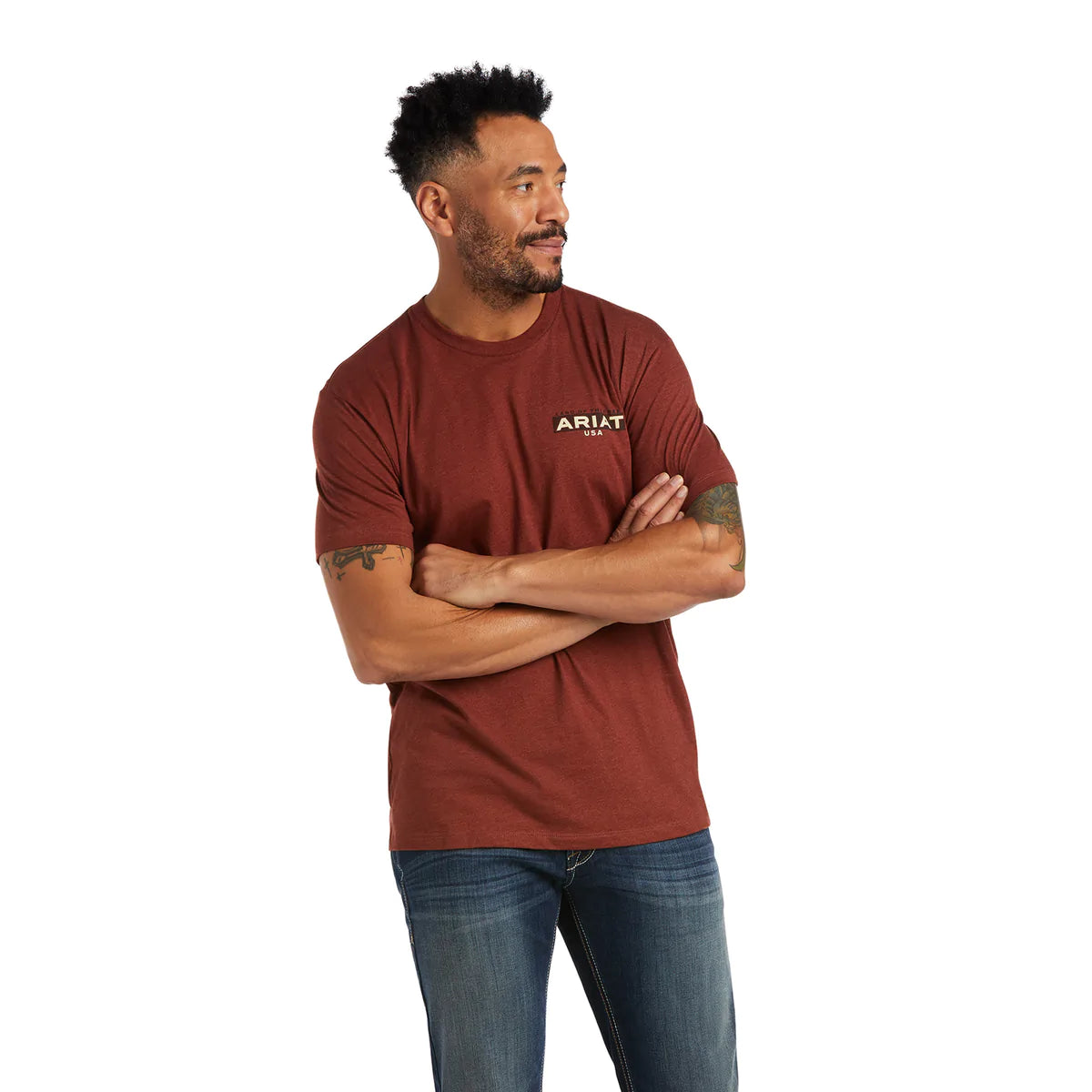 Ariat Land T-Shirt Rust Heather