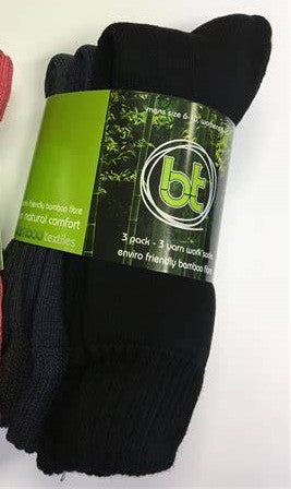 Socks Bamboo 3 Yarn 3 Pack Ass Colours