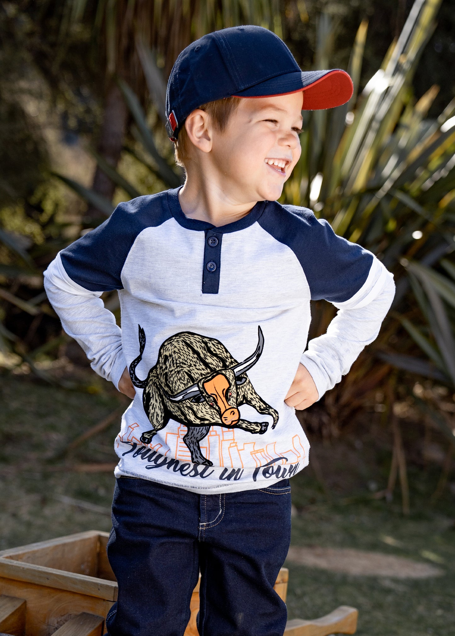 Thomas Cook Boys Toughest Intown L/S Henley Tee