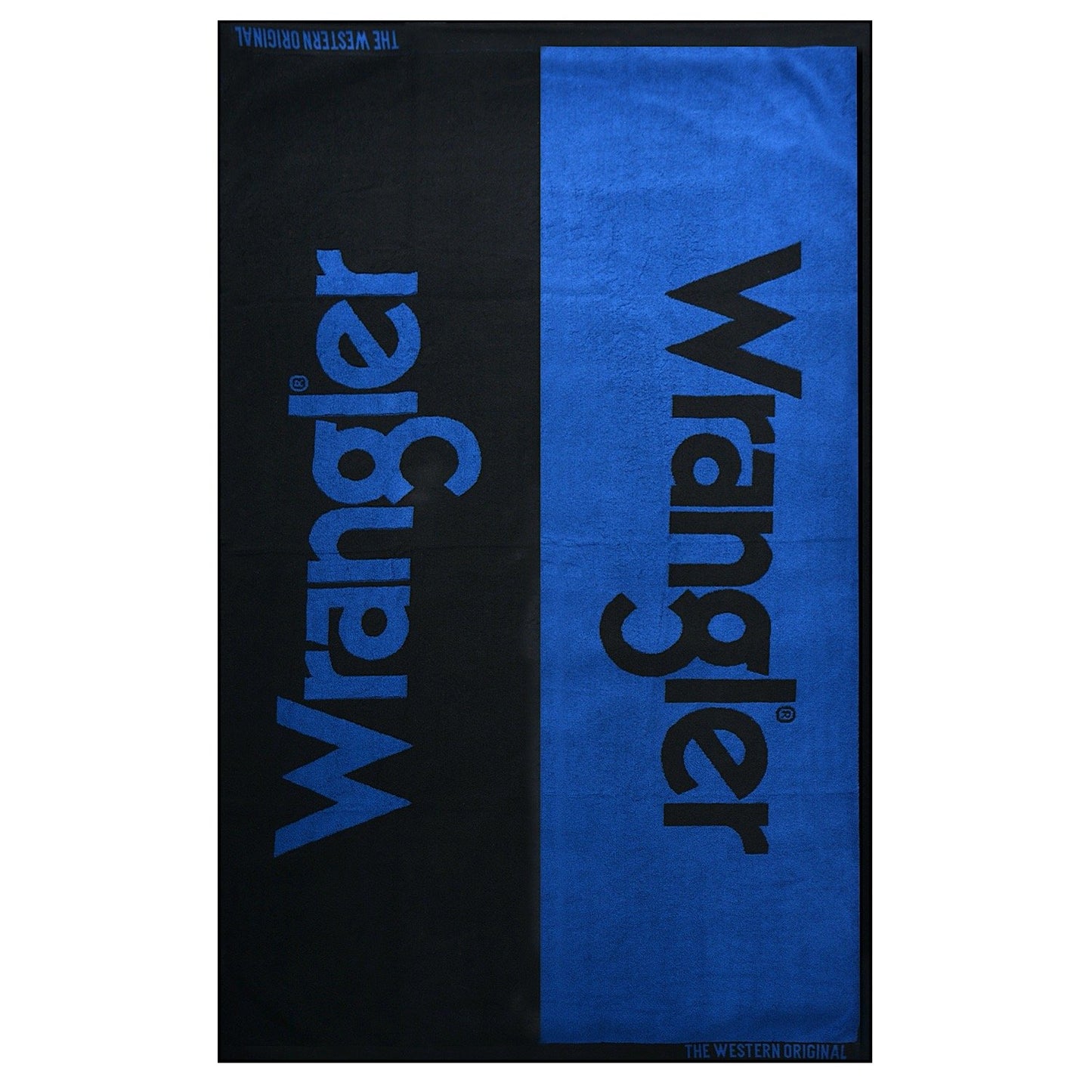 Wrangler Logo Beach Towel Black/Cobalt