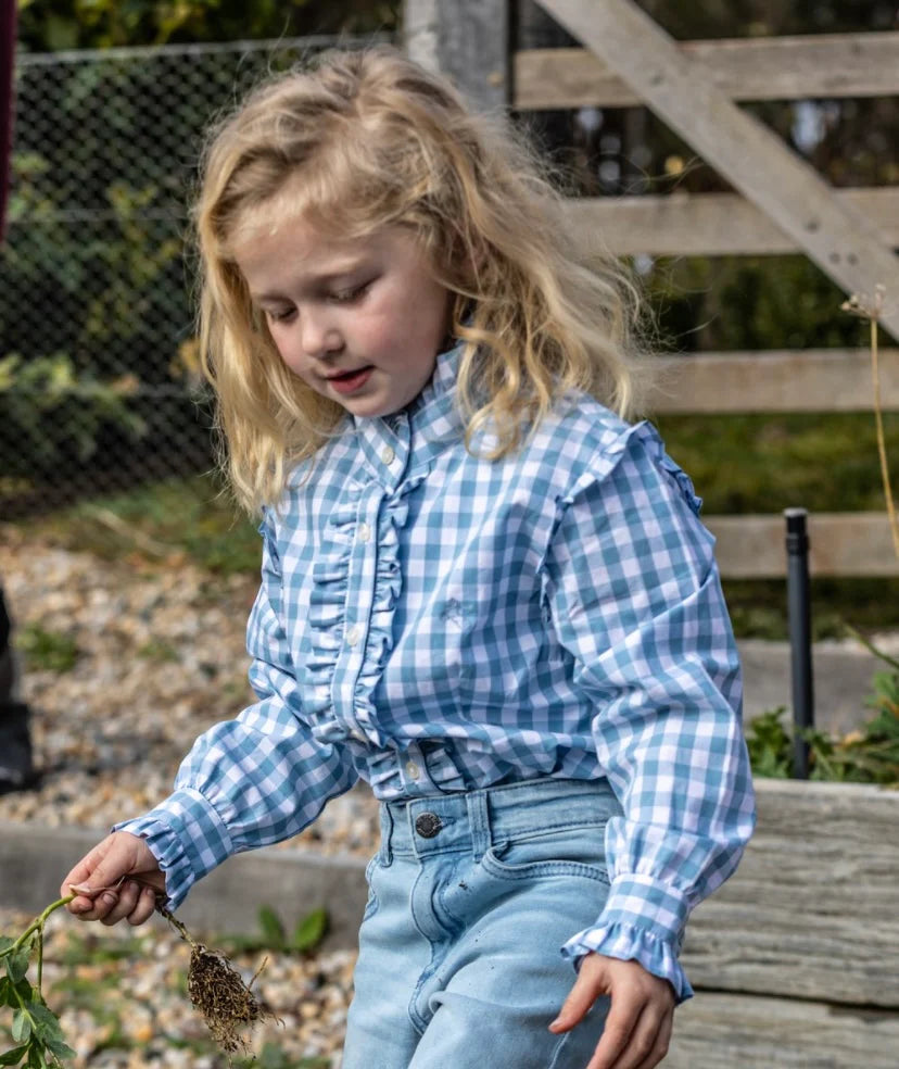 Black Colt Clothing Girls Sara - Blue Gingham