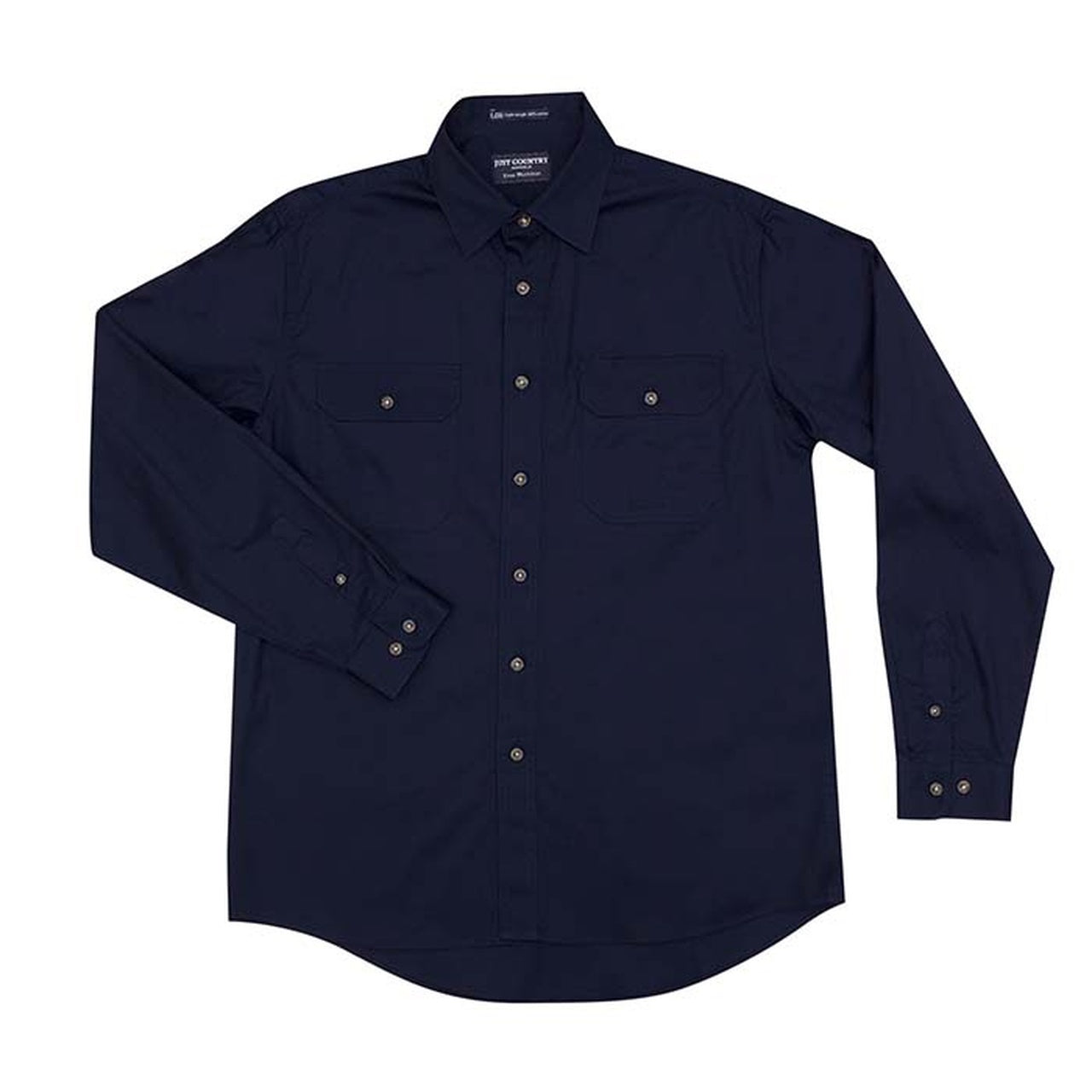 Just Country Evan Full Button Work Shirts Navy