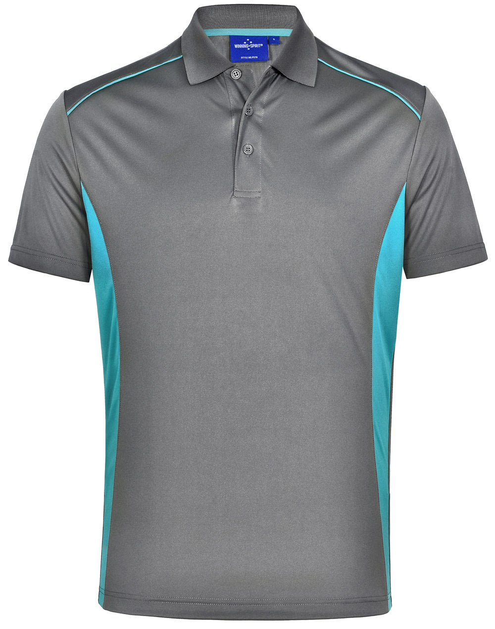 PURSUIT Men's Aegean Ash/Teal Polo