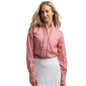Just Country Women's Abby Frills Full Button - Rosewater & White mini spots