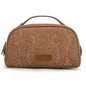 Wrangler Embroidered Cosmetic Bag - Camel