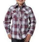Wrangler Boys Retro L/S Shirt Red/Tan
